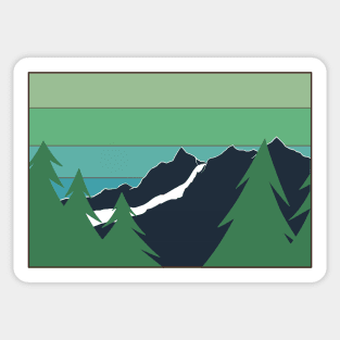 Far Away Mountain Sticker